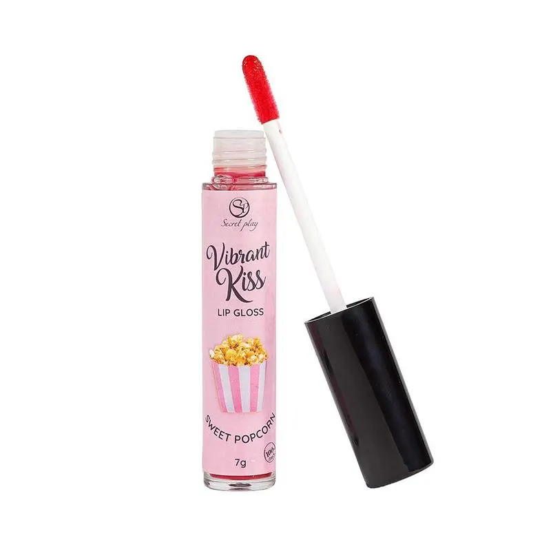 Lip Gloss Vibrant Kiss Sabor Palomitas Dulces · SECRET PLAY · Lubricantes — Foto 2