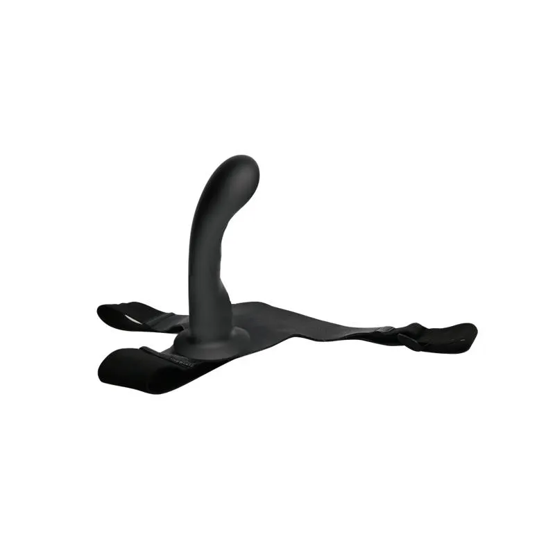 Arnés con Dildo de Silicona Negro · BAILE · Anillos para el Pene — photo 4