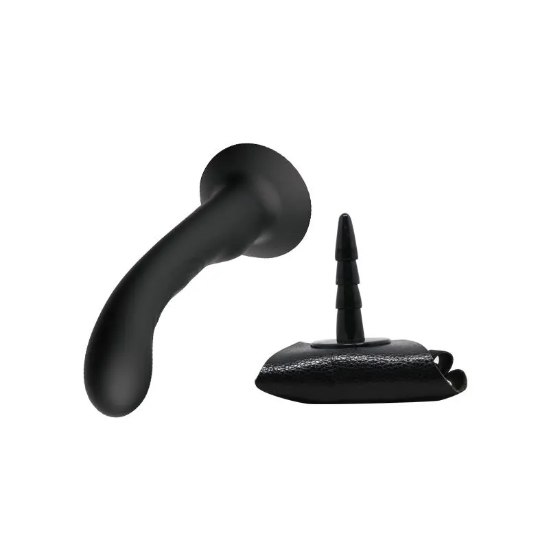 Arnés con Dildo de Silicona Negro · BAILE · Anillos para el Pene — photo 5