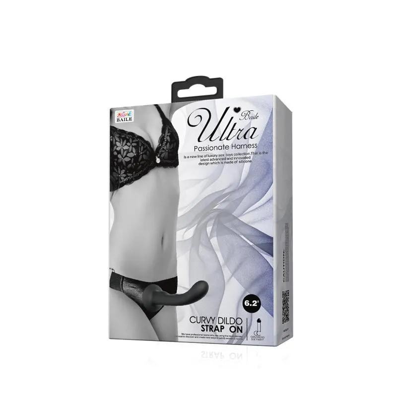 Arnés con Dildo de Silicona Negro · BAILE · Anillos para el Pene — photo 7