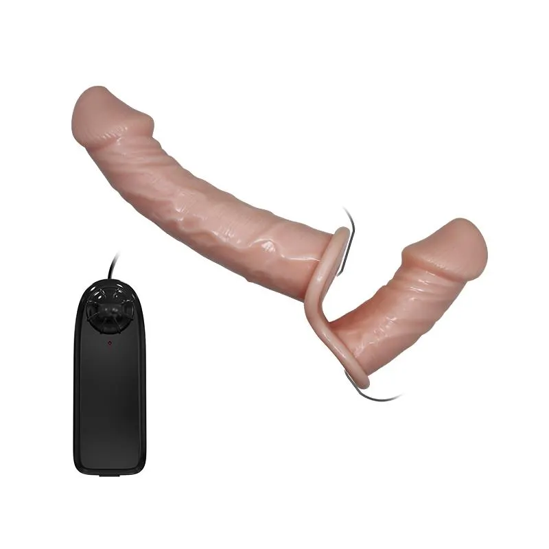 Arnés Dildo Doble con Vibración Natural · BAILE · Dildos — Foto 3