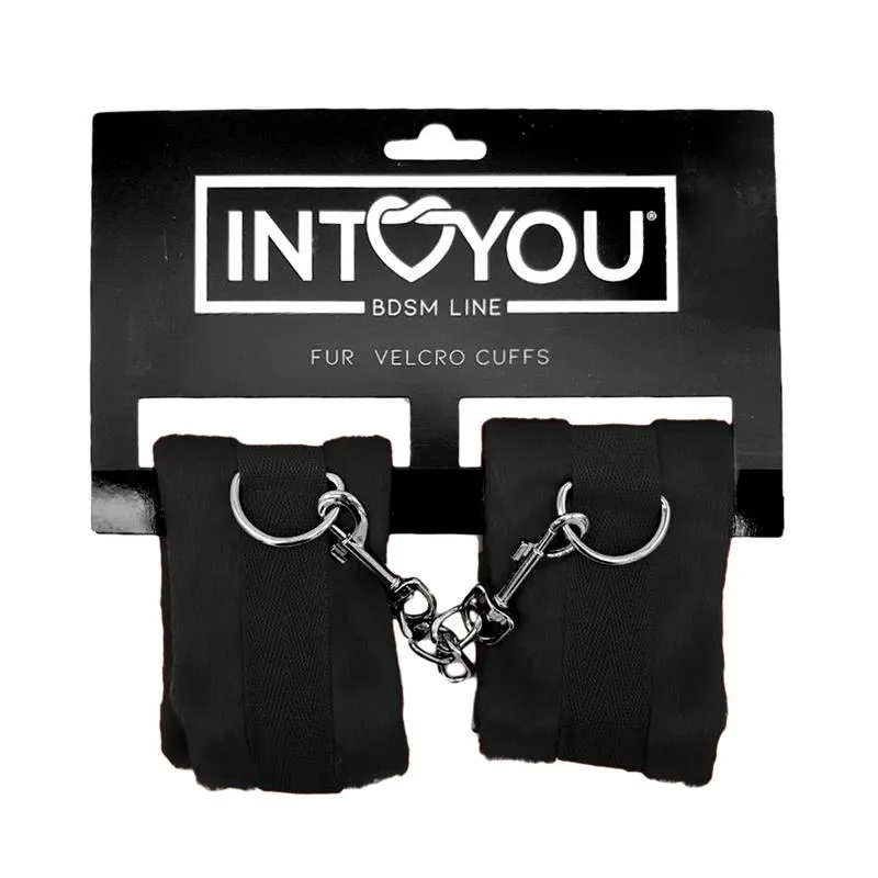 Esposas de Tela con Velcro para Muñecas con Pelo Largo Negro · INTOYOU BDSM LINE · Esposas y Ataduras — Foto 7