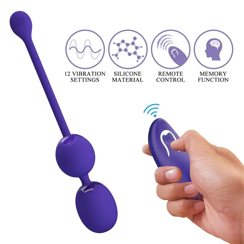 Willie Youth Bolas Kegel con Vibración y Control Remoto · PRETTYLOVE · Bolas Chinas y Salud Femenina — photo 2