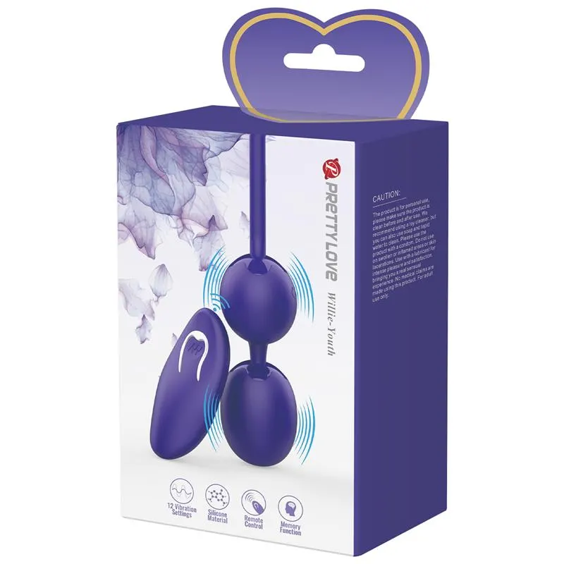 Willie Youth Bolas Kegel con Vibración y Control Remoto · PRETTYLOVE · Bolas Chinas y Salud Femenina — photo 11