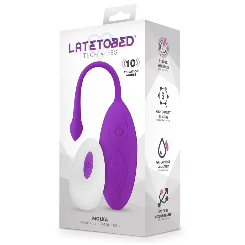 Molka Huevo Vibrador con Control Remoto · LATETOBED · Huevos y Balas Vibradoras — Foto 7