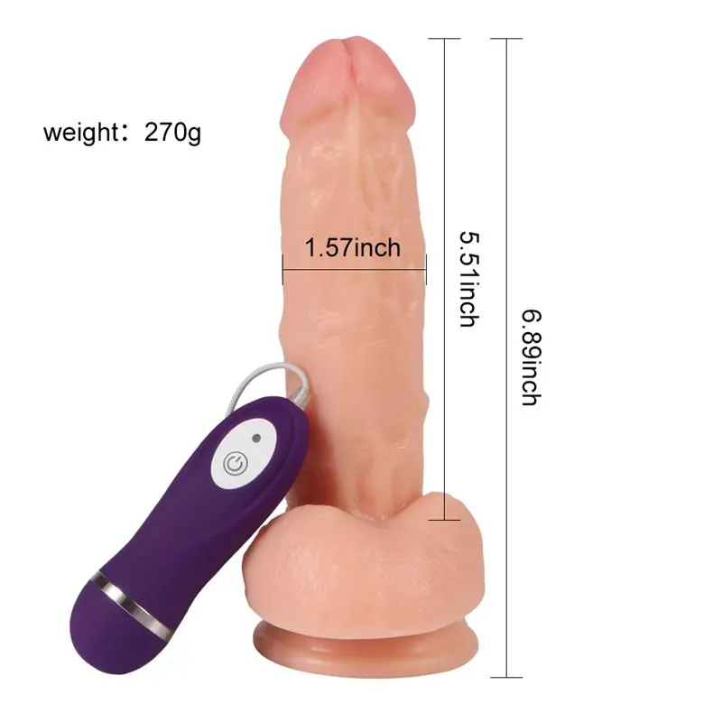Vibrador Realista Control Remoto Kassadin 17.5 cm · SHEQU · Vibradores — photo 5