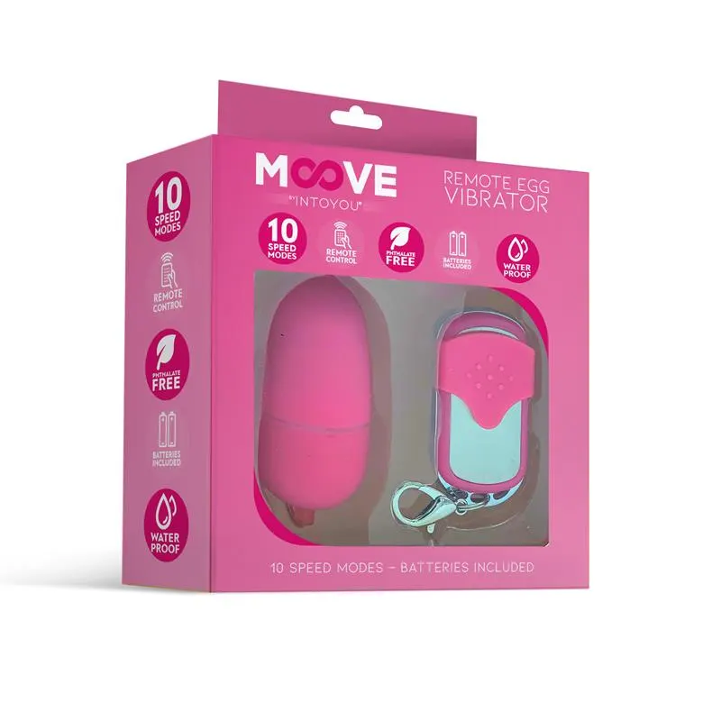 Huevo Vibrador con Control Remoto Tamaño Mediano Rosa · MOOVE · Huevos y Balas Vibradoras — Foto 2