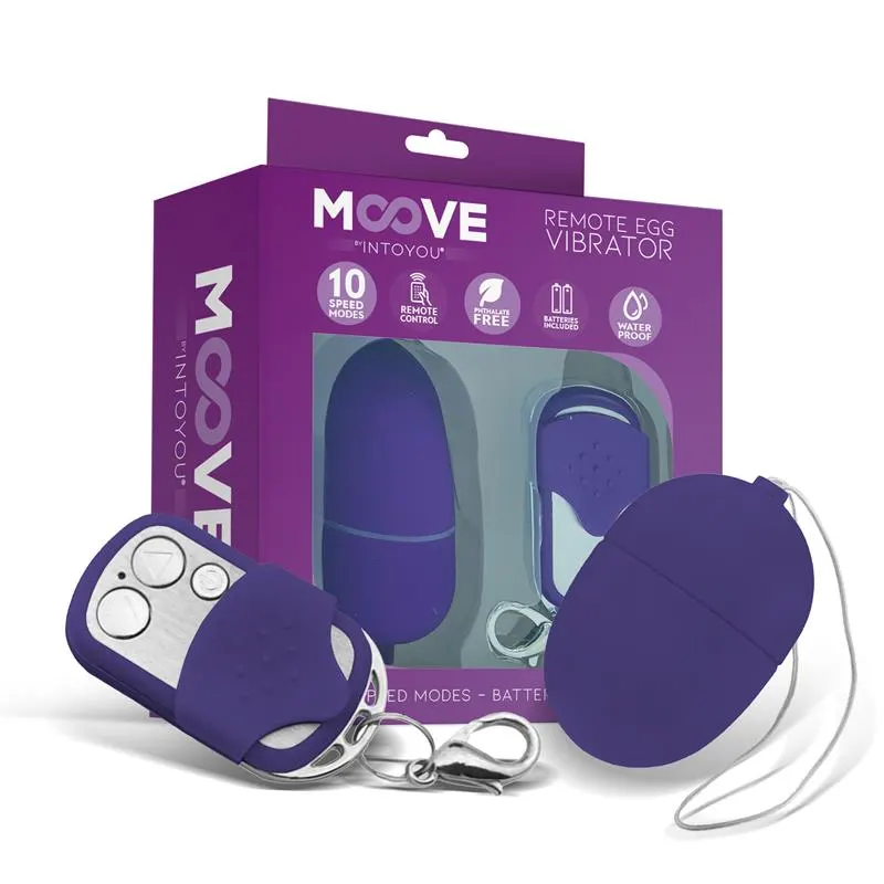 Huevo Vibrador con Control Remoto Mini Púrpura · MOOVE · Huevos y Balas Vibradoras