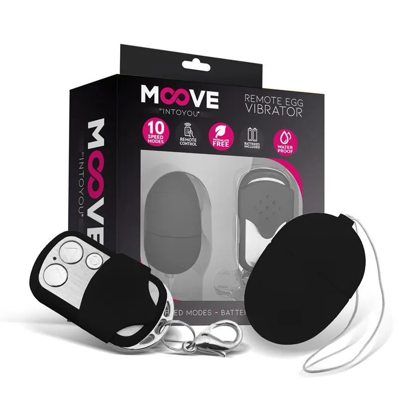 Huevo Vibrador con Control Remoto Mini Negro · MOOVE · Huevos y Balas Vibradoras