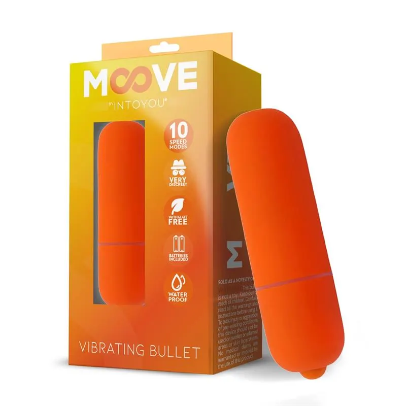 Bala Vibradora 10 Velocidades Naranja · MOOVE · Huevos y Balas Vibradoras