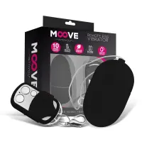Huevo Vibrador con Control Remoto Tamaño Mediano Negro · MOOVE · Huevos y Balas Vibradoras