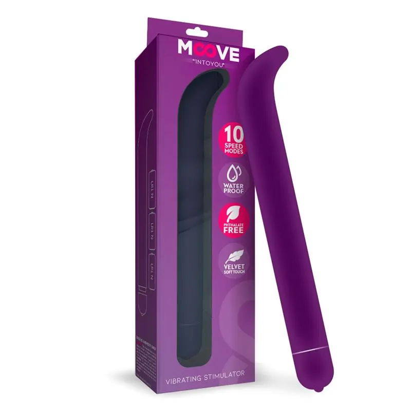 Estimulador VIbrador Punto G 10 funciones Púrpura · MOOVE · Estimuladores de Clítoris