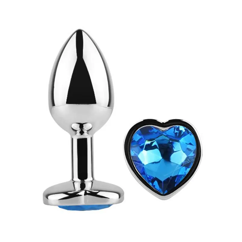 Plug Anal con Joya de Corazón Blue Sapphire Talla L · AFTERDARK · Anal — photo 3
