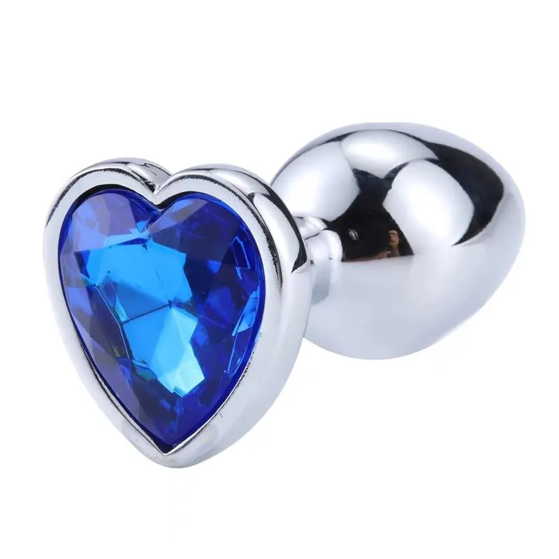 Plug Anal con Joya de Corazón Blue Sapphire Talla L · AFTERDARK · Anal — photo 4