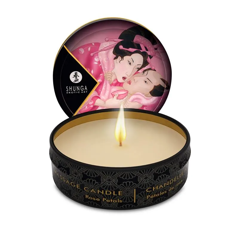 Shunga Mini Vela de Masaje Afrodisíaca Rosa · SHUNGA · Cuidado Íntimo y Masaje