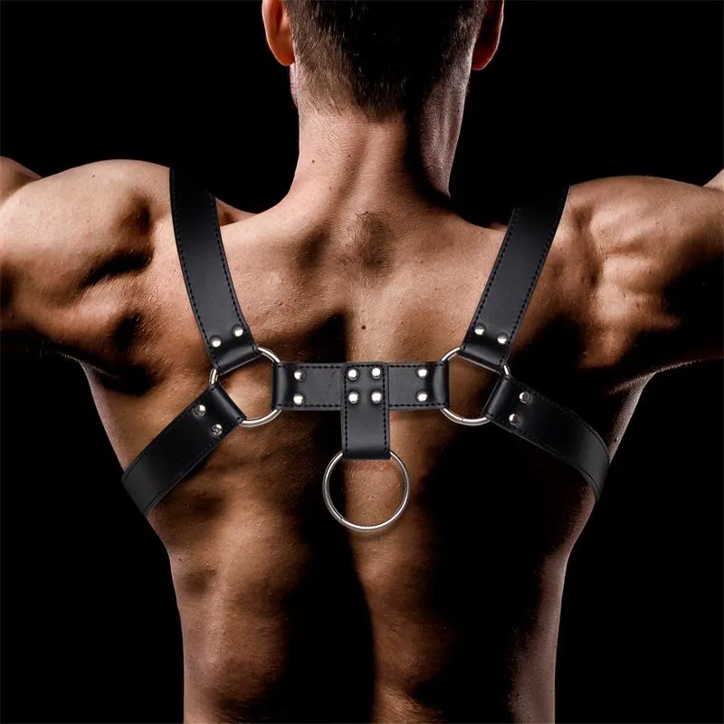 Domine Arnés Masculino para Bondage Cuero Vegano · INTOYOU BDSM LINE · Spanking y Azotes — Foto 3