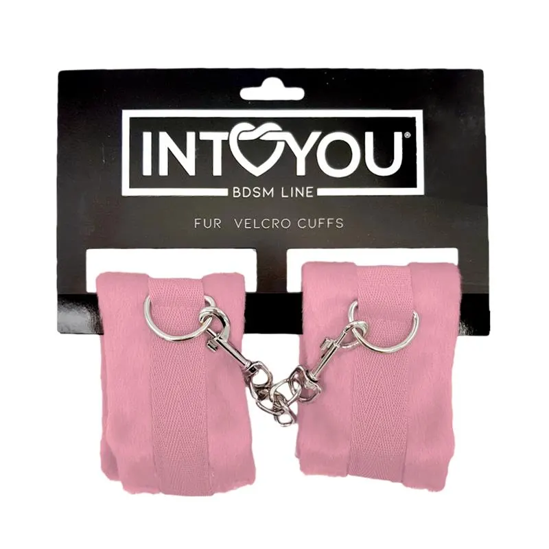 Esposas de Tela con Velcro para Muñecas con Pelo Largo Rosa · INTOYOU BDSM LINE · Esposas y Ataduras — photo 6
