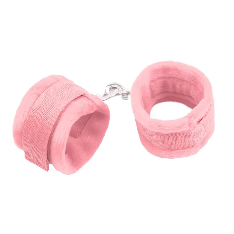 Esposas de Tela con Velcro para Muñecas con Pelo Largo Rosa · INTOYOU BDSM LINE · Esposas y Ataduras