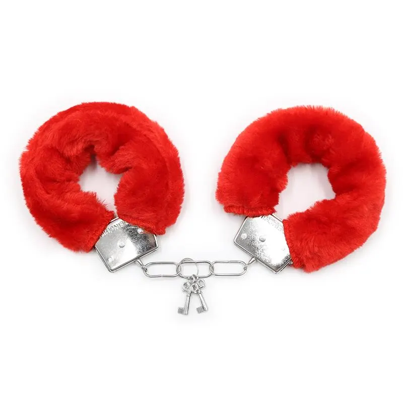 Esposas de Metal para Muñecas con Pelo Rojo · INTOYOU BDSM LINE · Esposas y Ataduras