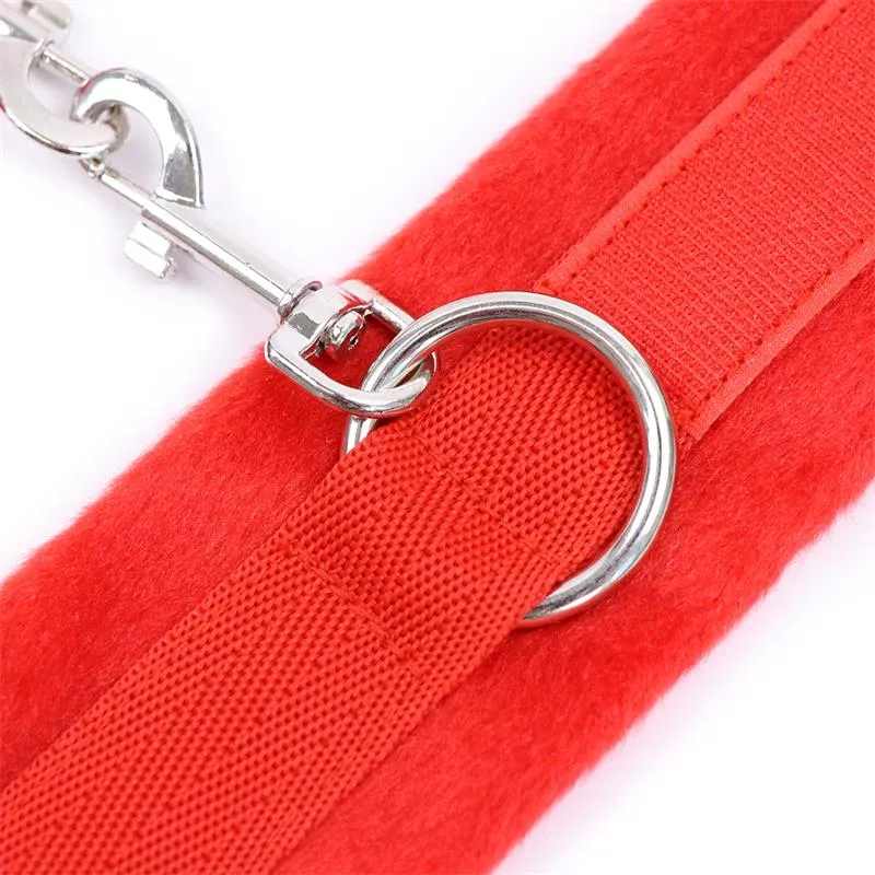 Esposas de Tela con Velcro para Muñecas con Pelo Largo Rojo · INTOYOU BDSM LINE · Esposas y Ataduras — photo 5