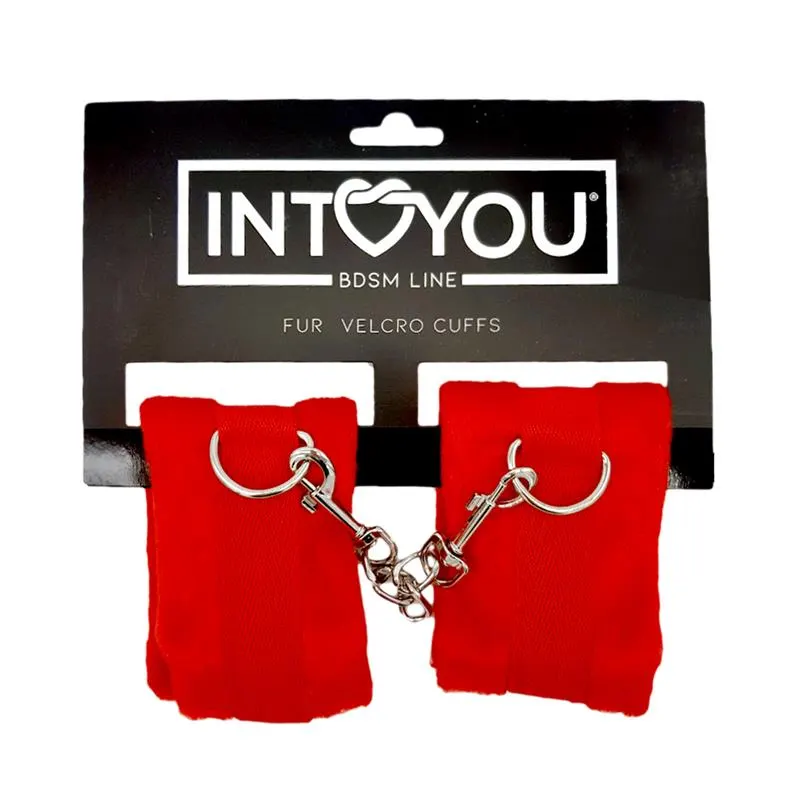 Esposas de Tela con Velcro para Muñecas con Pelo Largo Rojo · INTOYOU BDSM LINE · Esposas y Ataduras — photo 6