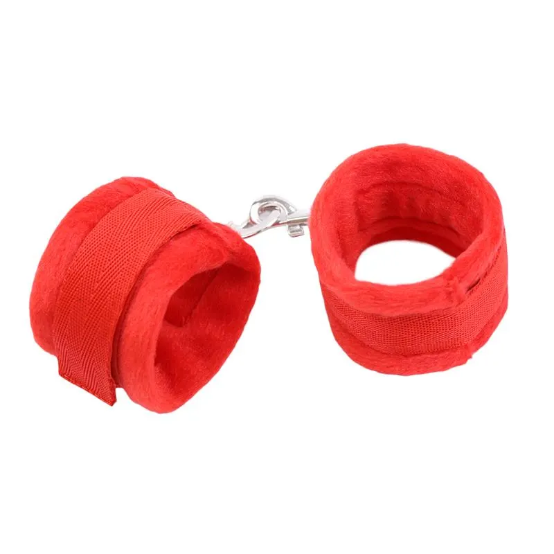 Esposas de Tela con Velcro para Muñecas con Pelo Largo Rojo · INTOYOU BDSM LINE · Esposas y Ataduras