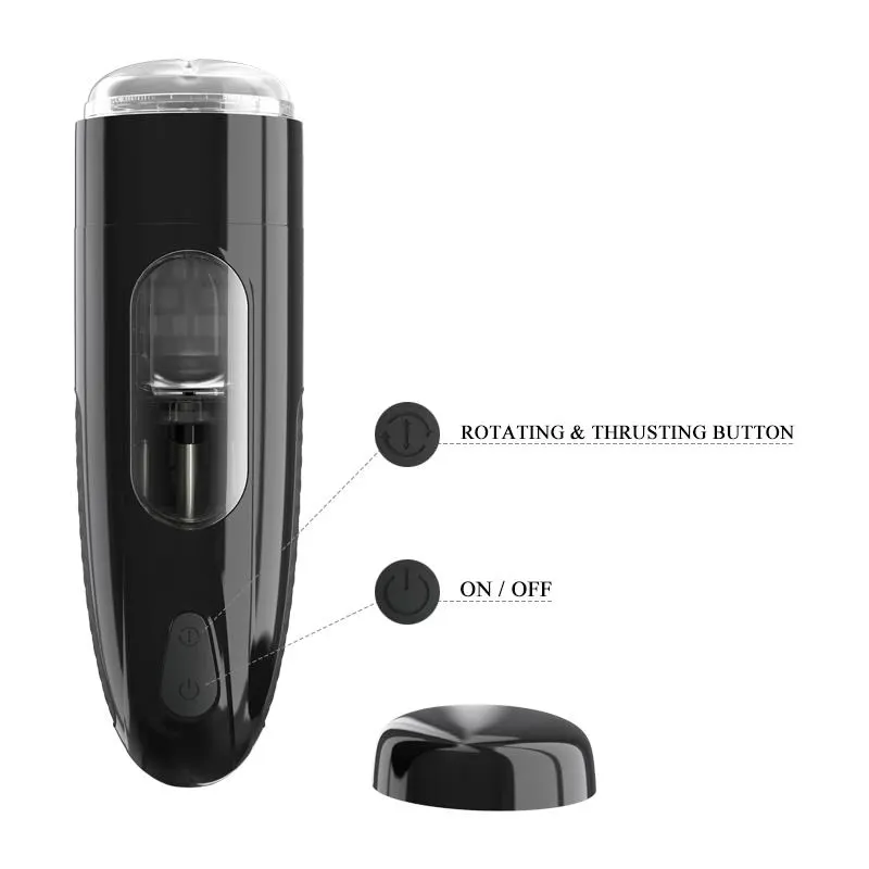 Masturbador Automático Marlos con Vibración y Movimiento USB · PRETTYLOVE · Masturbadores Él — Foto 11