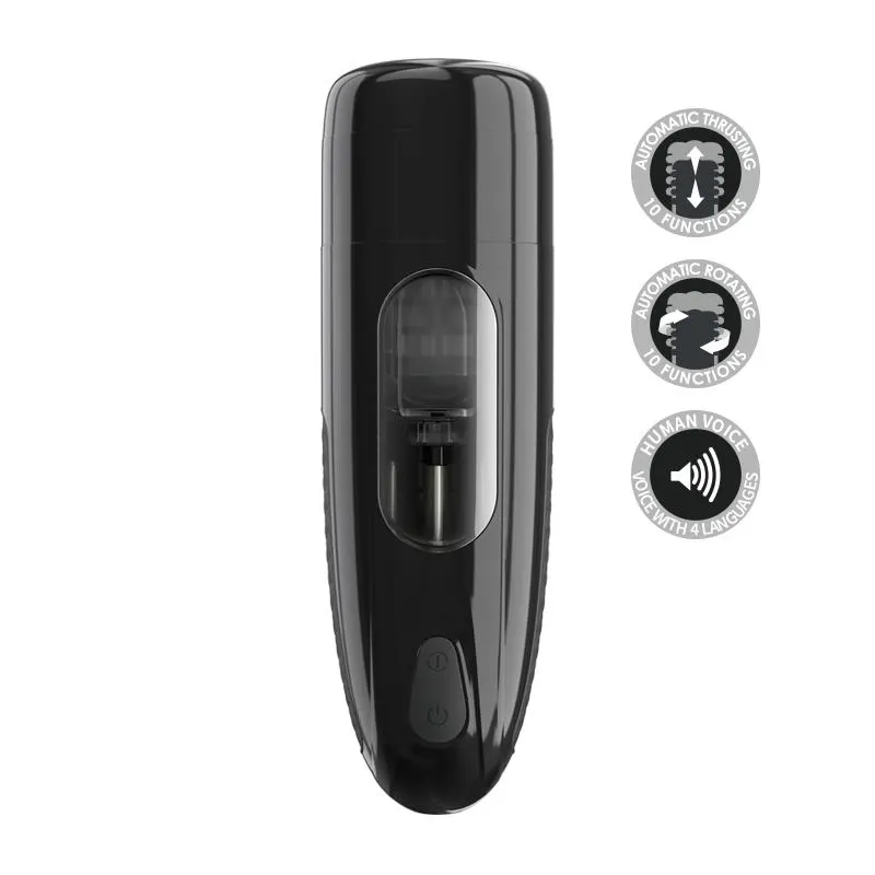 Masturbador Automático Marlos con Vibración y Movimiento USB · PRETTYLOVE · Masturbadores Él — Foto 6