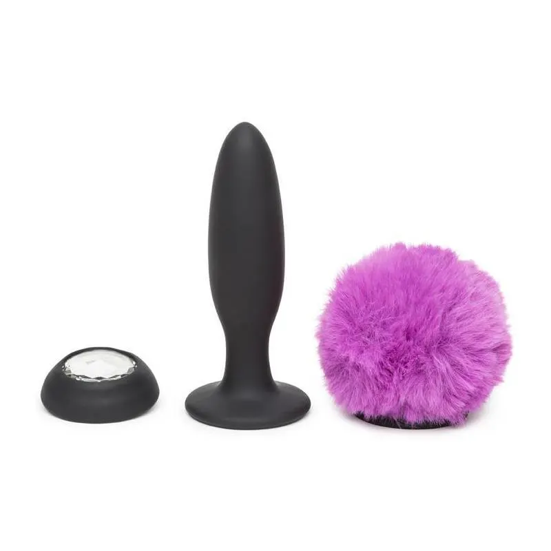 Plug Anal con Vibración Doble Base Púrpura Grande · HAPPY RABBIT · Anal — Foto 2
