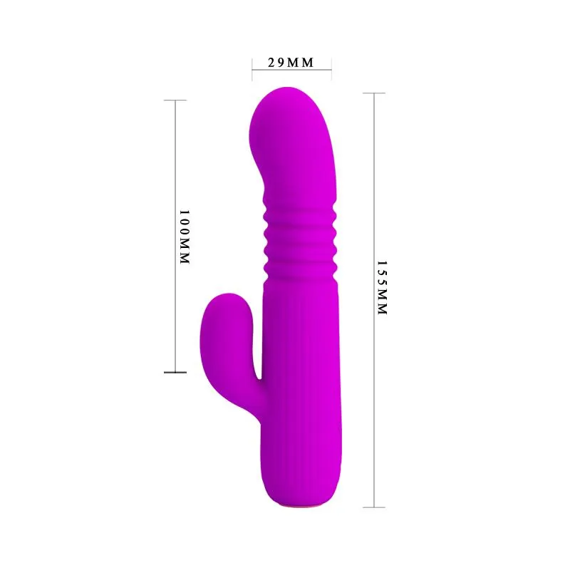 Leopold Vibrador con Función de Movimiento USB Silicona · PRETTYLOVE · Vibradores — Foto 8
