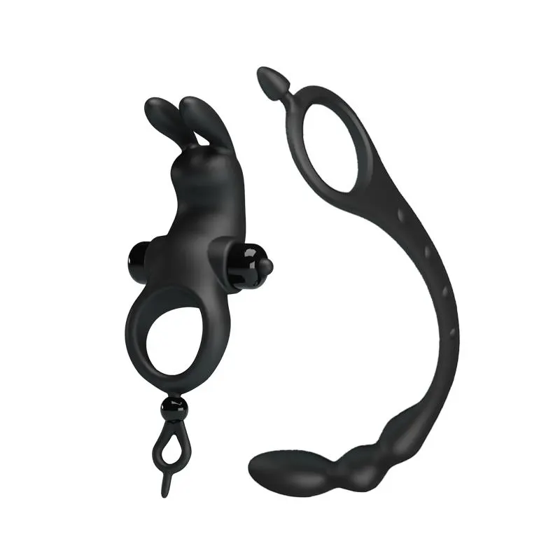Anillo Vibrador con Cadena Anal Desmontable · PRETTYLOVE · Anillos para el Pene — Foto 7