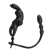 Anillo Vibrador con Cadena Anal Desmontable · PRETTYLOVE · Anillos para el Pene