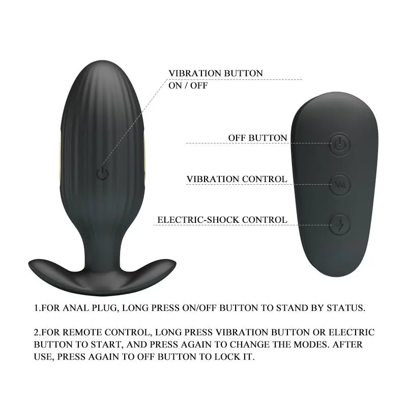 Royal Pleasure Plug Anal con Electro Estimulación USB · PRETTYLOVE · Anal — Foto 8