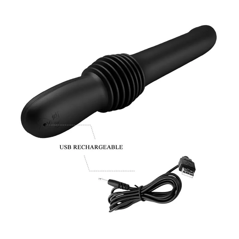 Pazuzu Vibrador con Thrusting USB Silicona · PRETTYLOVE · Vibradores — photo 6