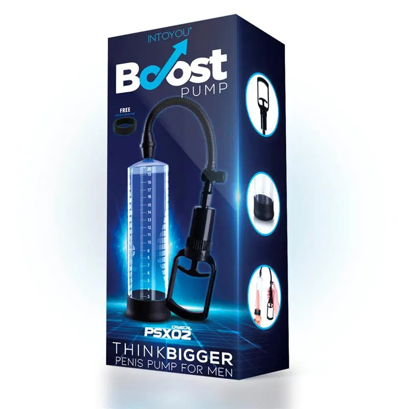 Bomba Manual para el Pene PSX02 Transparente · BOOST PUMPS · Potenciadores y Retardantes — Foto 3