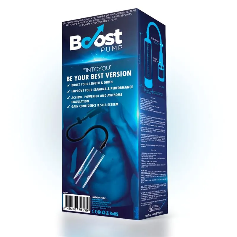 Bomba Manual para el Pene PSX02 Transparente · BOOST PUMPS · Potenciadores y Retardantes — Foto 4