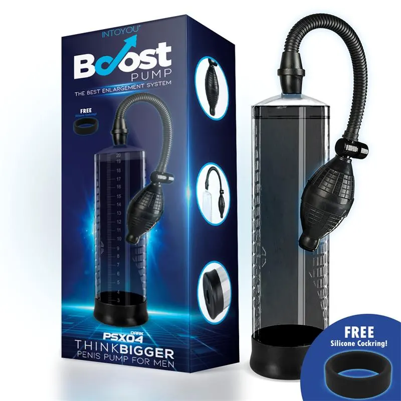 Bomba Manual para el Pene PSX04 Negro · BOOST PUMPS · Potenciadores y Retardantes