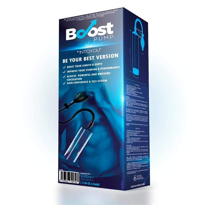 Bomba Manual para el Pene PSX04 Transparente · BOOST PUMPS · Potenciadores y Retardantes — Foto 4
