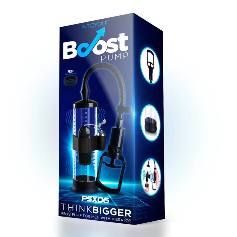 Bomba Manual para el Pene con Accesorio de Vibración PSX06 · BOOST PUMPS · Potenciadores y Retardantes — Foto 4