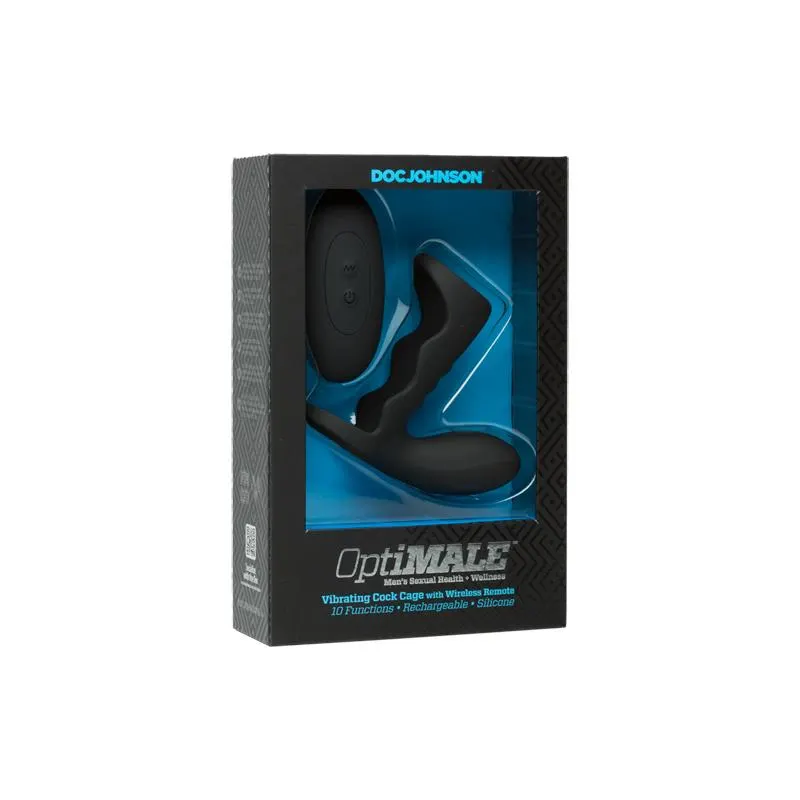 Jaula para el Pene con Vibración y Control Remoto Negro · OPTIMALE · Castidad — Foto 8