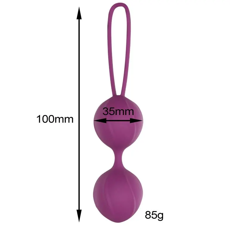 Garbo Bola Doble Kegel Silicona Púrpura · ENGILY ROSS · Bolas Chinas y Salud Femenina — Foto 4