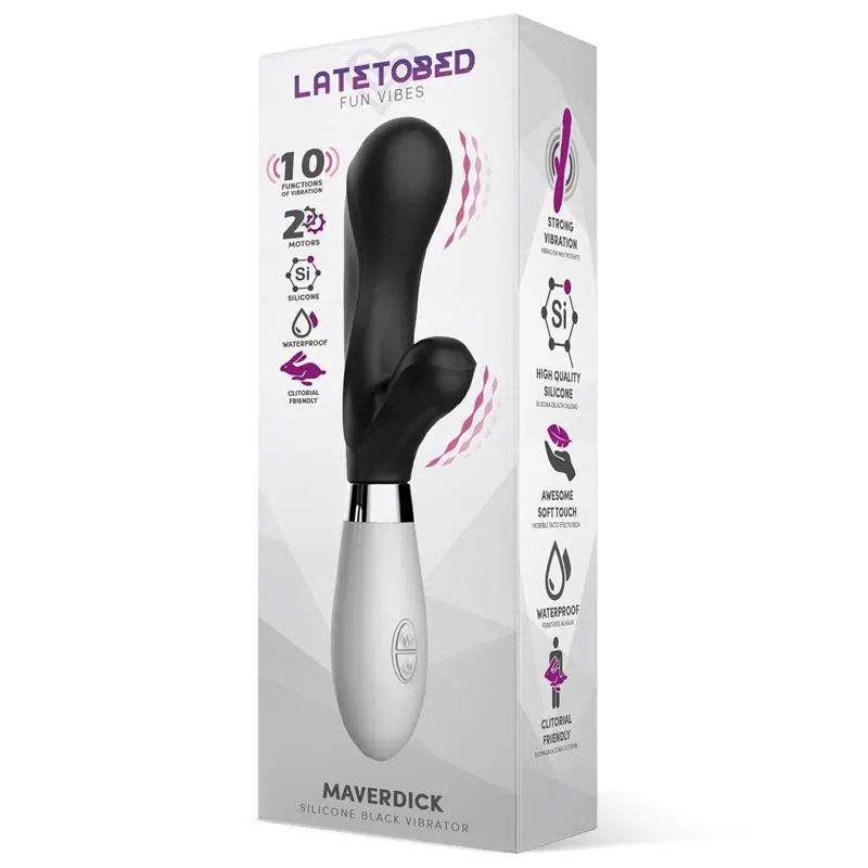 Maverdick Vibrador Silicona Negro · LATETOBED · Vibradores — Foto 2
