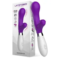 Maverdick Vibrador Silicona Púrpura · LATETOBED · Vibradores