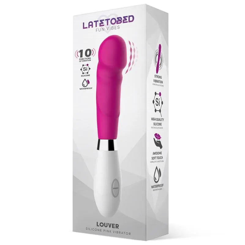 Louver Vibrador Silicona Rosa · LATETOBED · Vibradores — Foto 2