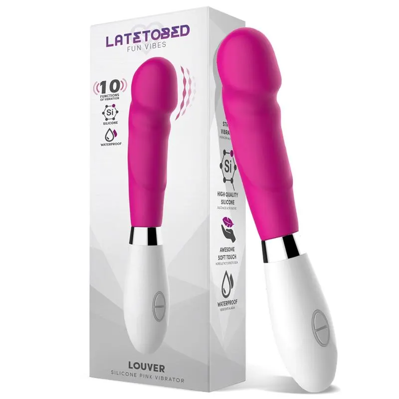 Louver Vibrador Silicona Rosa · LATETOBED · Vibradores
