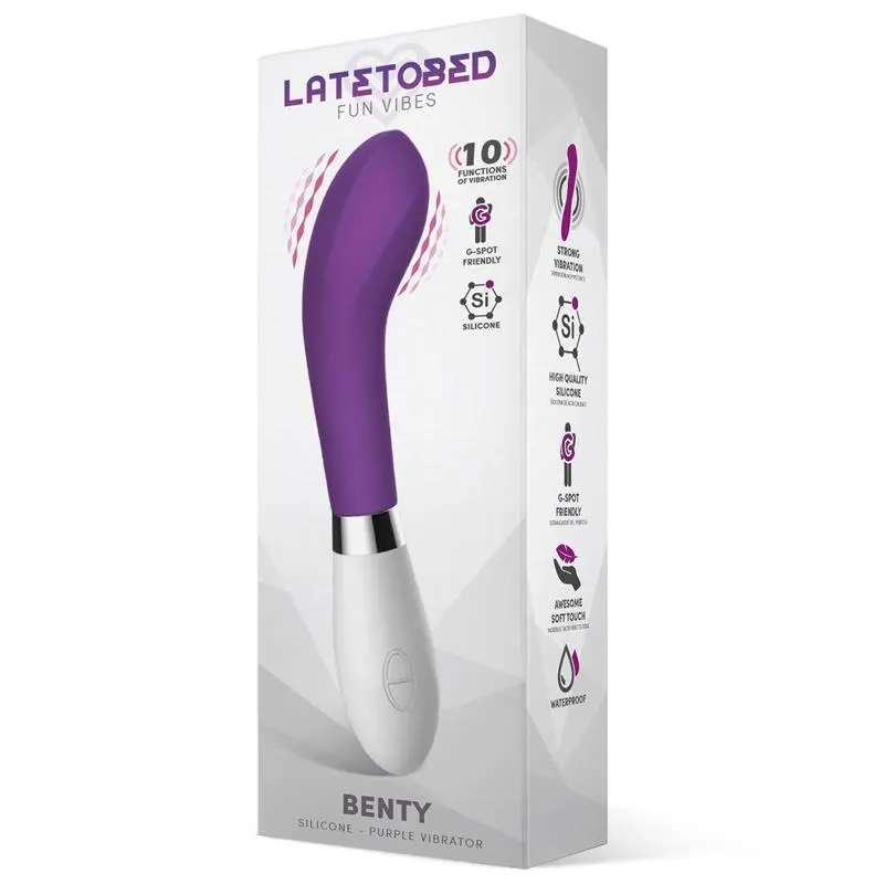 Benty Vibrador Silicona Púrpura · LATETOBED · Vibradores — Foto 2