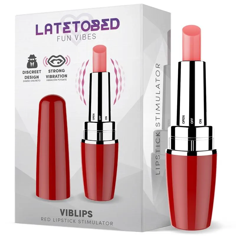 Viblips Estimulator Pintalabios Rojo · LATETOBED · Estimuladores de Clítoris