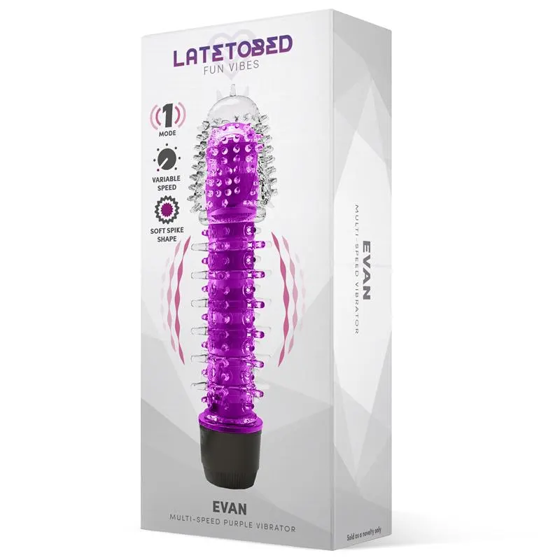 Evan Vibrador Multi Velocidad Púrpura · LATETOBED · Vibradores — Foto 2