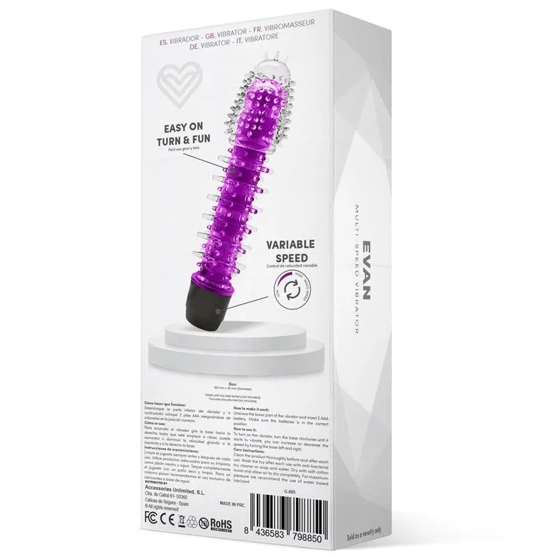 Evan Vibrador Multi Velocidad Púrpura · LATETOBED · Vibradores — Foto 3
