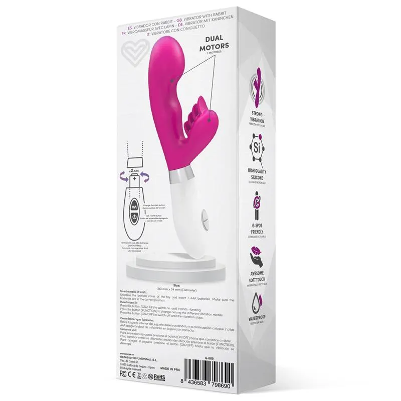 Sliper Vibrador Conejito Silicona Rosa · LATETOBED · Vibradores — Foto 3